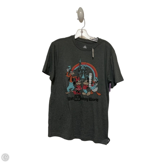Top Short Sleeve Basic By Disney Store In Grey, Size: S