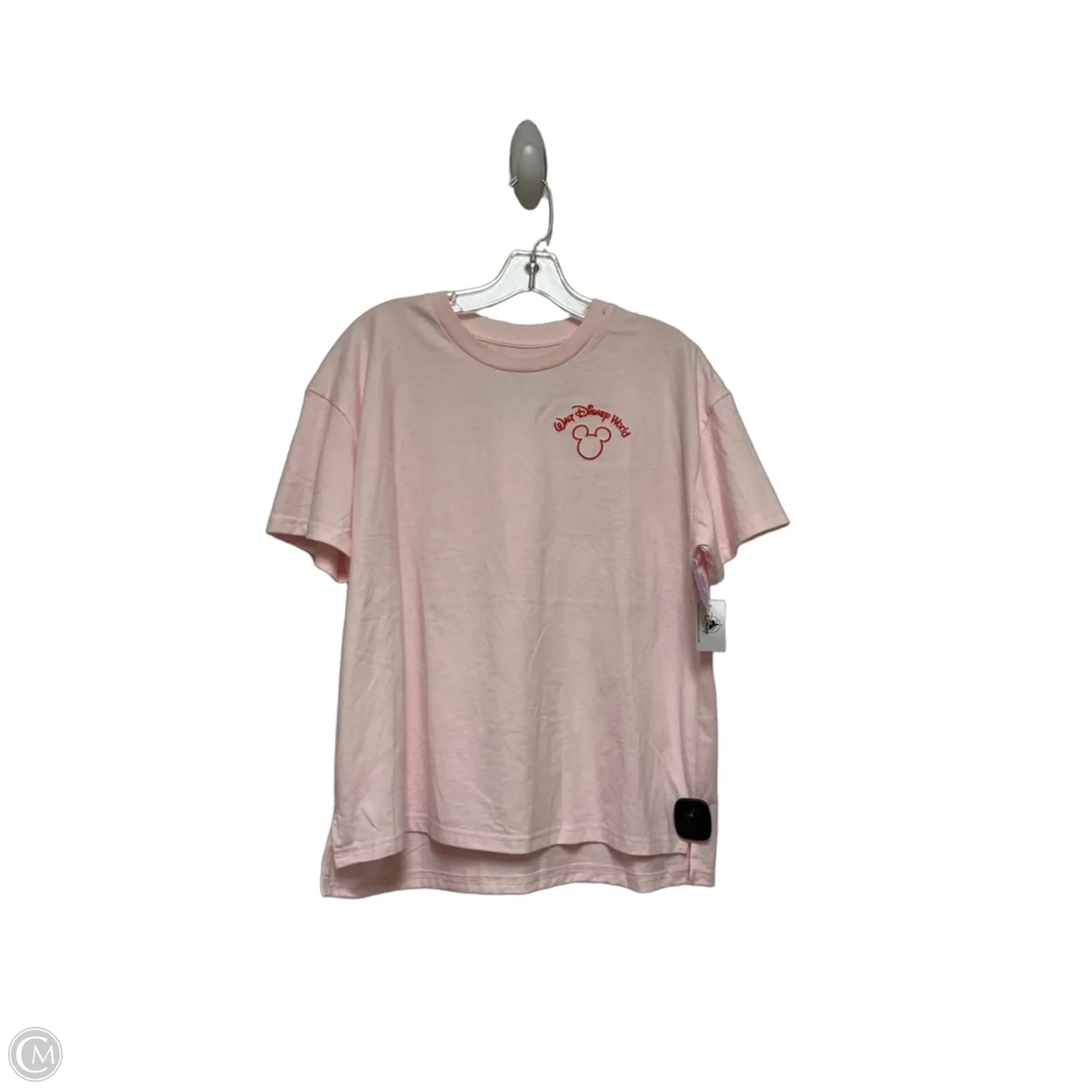 Top Short Sleeve Basic By Disney Store In Pink & Red, Size: M