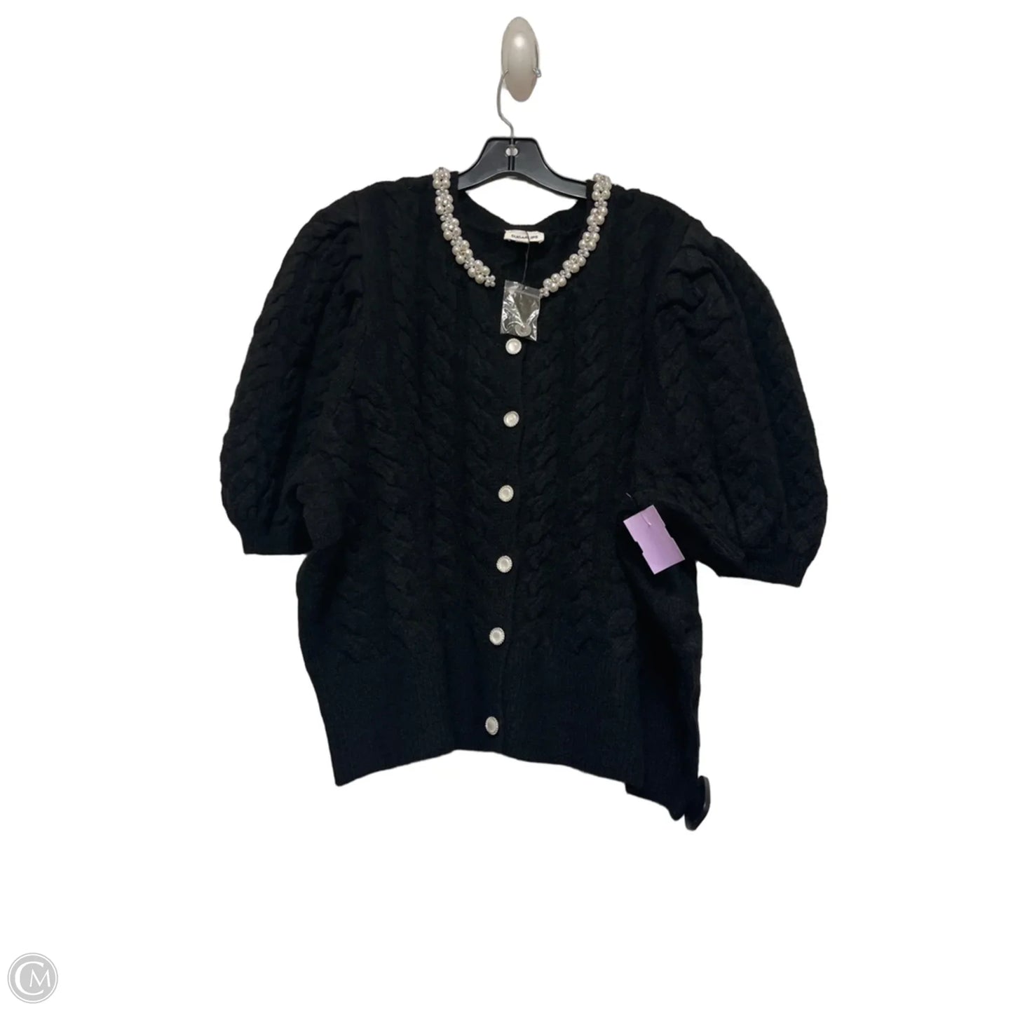 Top Short Sleeve By Sugar Lips In Black & White, Size: 3x