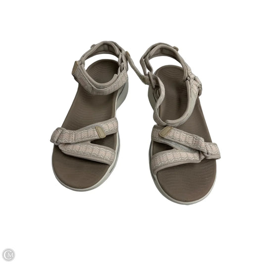 Sandals Flats By Skechers In Beige, Size: 6