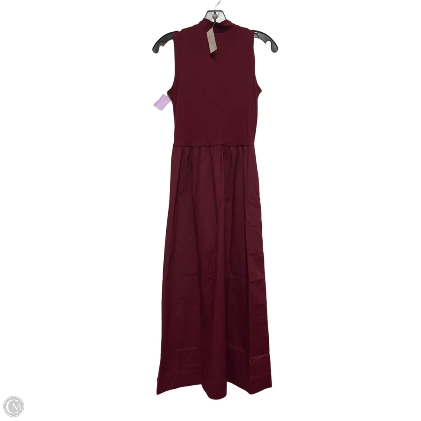 Dress Casual Midi By J. Crew In Maroon, Size: Xs