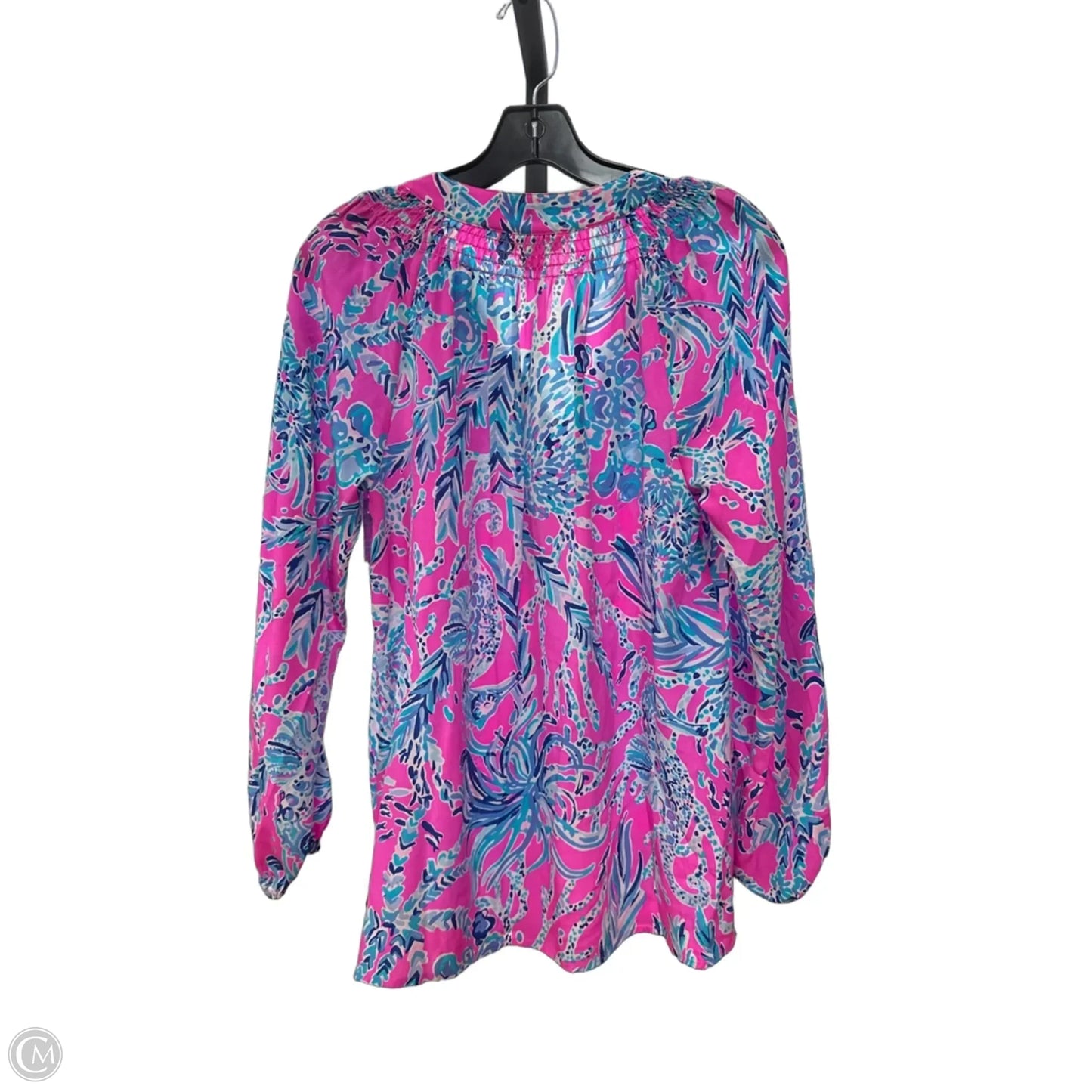 Top Long Sleeve Designer By Lilly Pulitzer In Nautical Print, Size: S