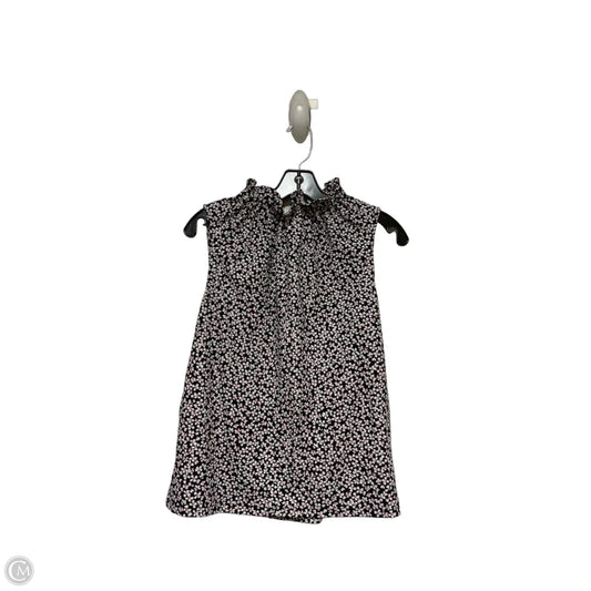 Top Sleeveless By Ann Taylor In Black & White, Size: S