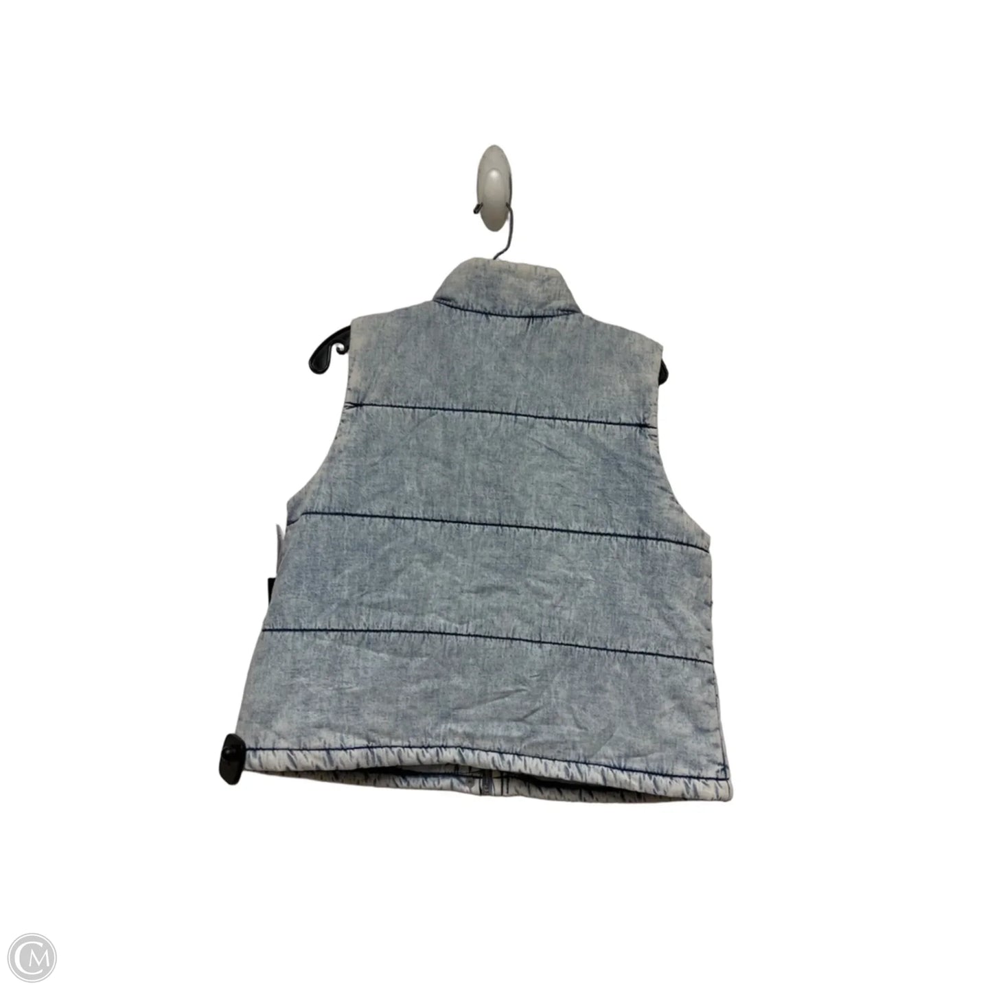 Vest Puffer & Quilted By Marc New York In Blue Denim, Size: M