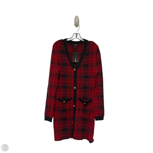Dress Casual Short By Fashion Nova In Plaid Pattern, Size: L