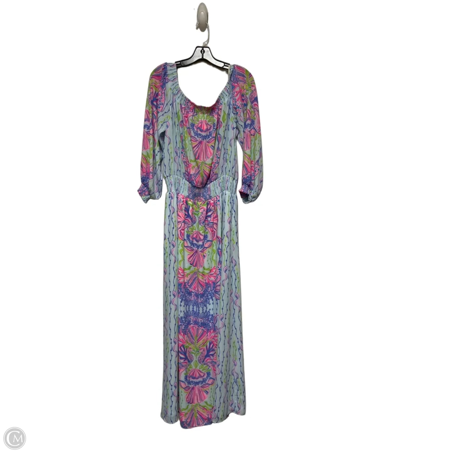 Dress Designer By Lilly Pulitzer In Blue & Green, Size: Xl