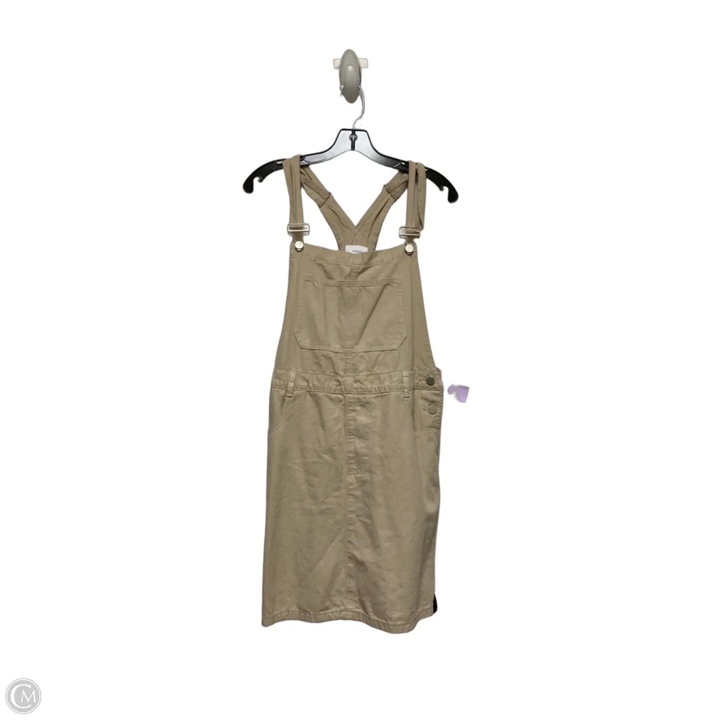 Overalls By Clothes Mentor In Cream Denim, Size: L