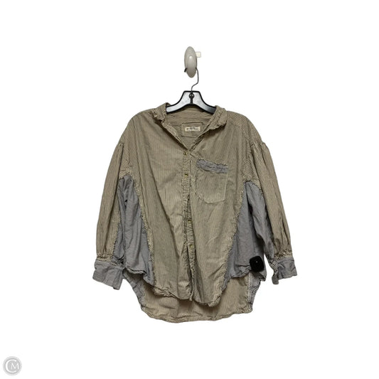 Top Long Sleeve By We The Free In Striped Pattern, Size: Xs