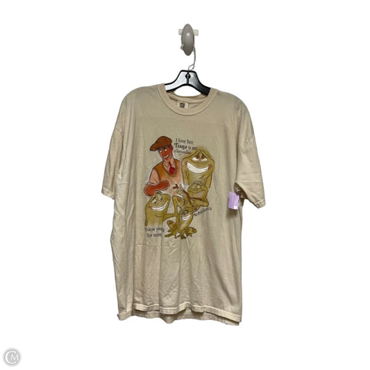 Top Short Sleeve Basic By Comfort Colors In Cream, Size: 2x