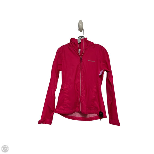 Jacket Windbreaker By Columbia In Pink, Size: S