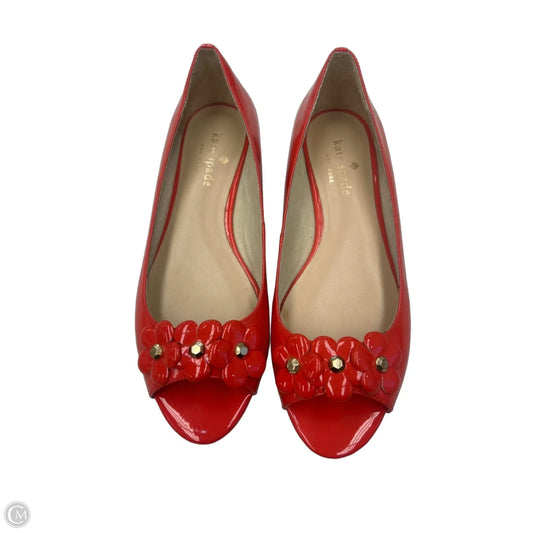 Shoes Designer By Kate Spade In Orange, Size: 5.5