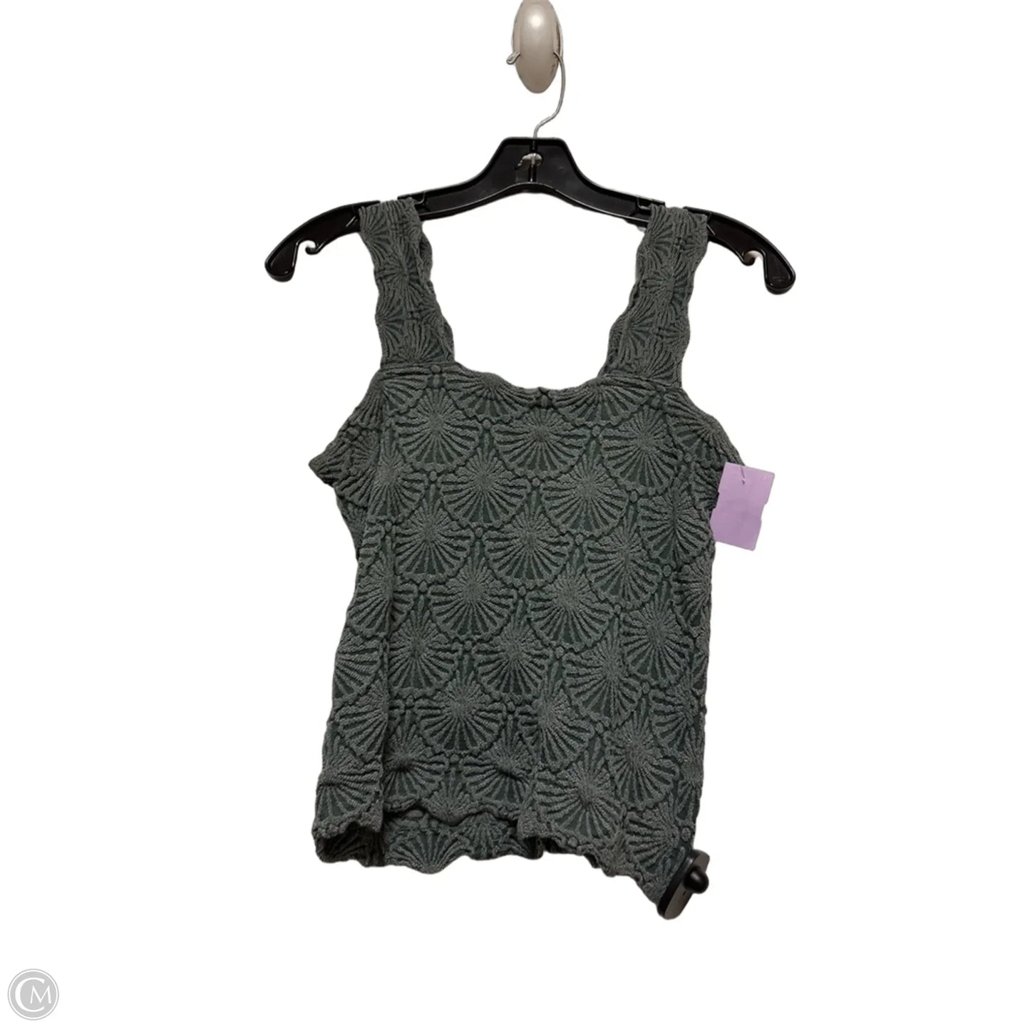 Top Sleeveless By Aura In Green, Size: L