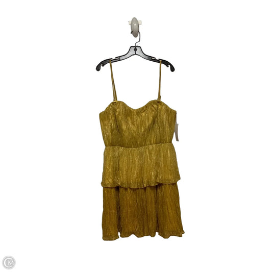 Dress Casual Short By Dress The Population In Yellow, Size: L