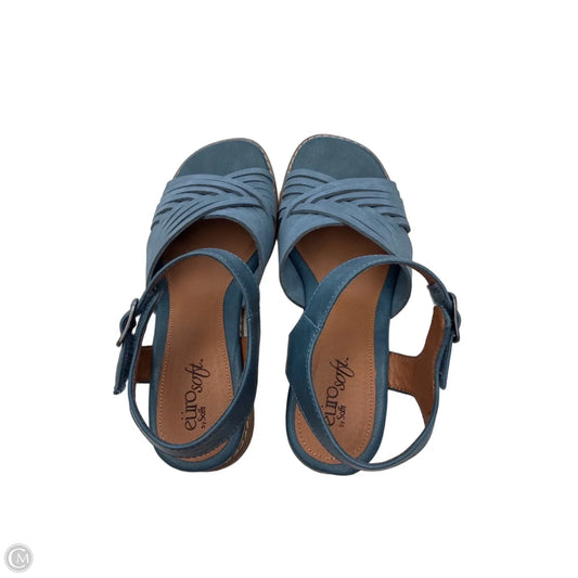 Sandals Flats By Sofft In Blue, Size: 6