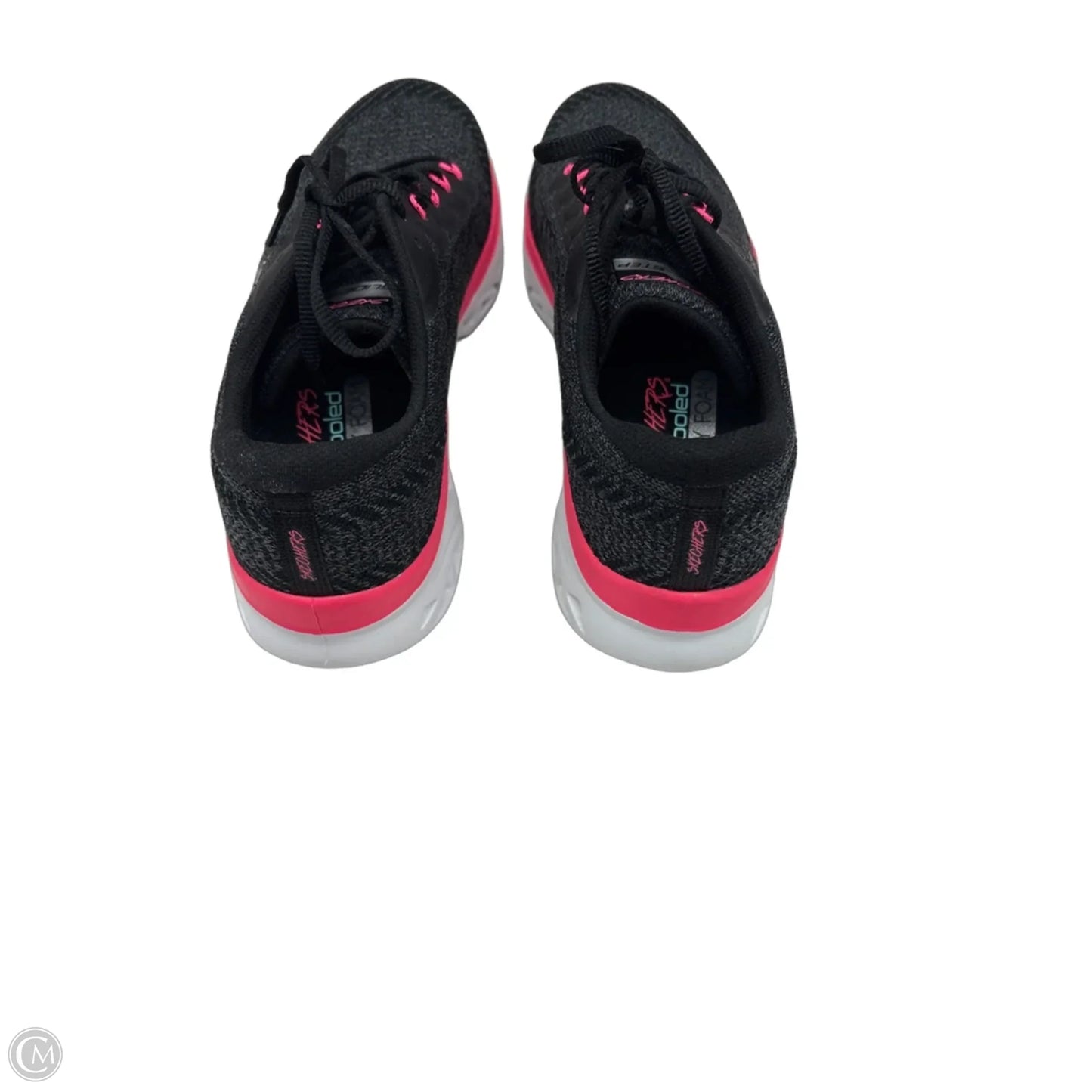 Shoes Athletic By Skechers In Black & Pink, Size: 9
