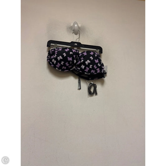 Swimsuit 2pc By Pink In Black & Purple, Size: Xxl