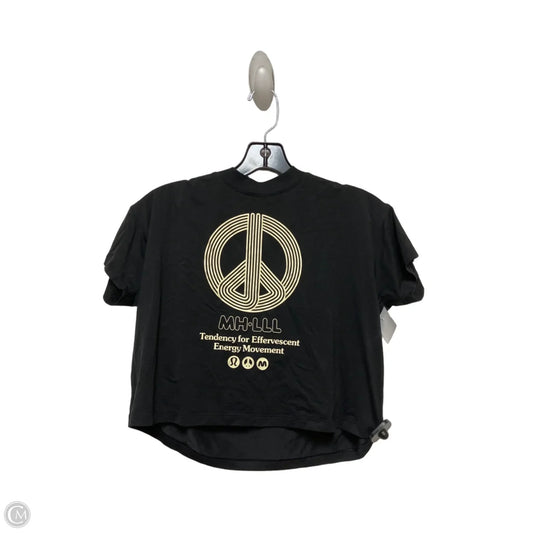 Athletic Top Short Sleeve By Lululemon In Black, Size: S