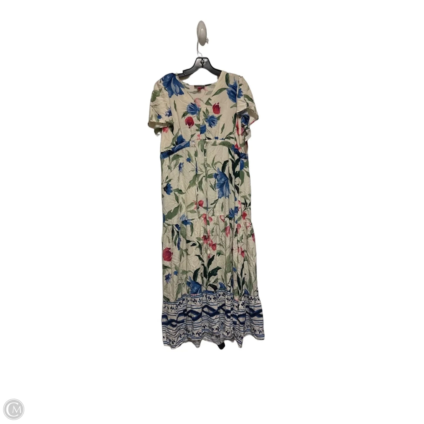 Dress Casual Midi By Vince Camuto In Floral Print, Size: Mp