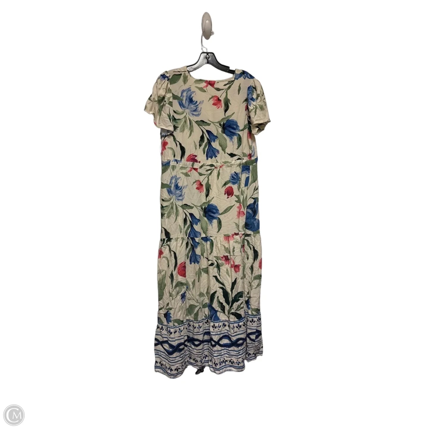 Dress Casual Midi By Vince Camuto In Floral Print, Size: Mp