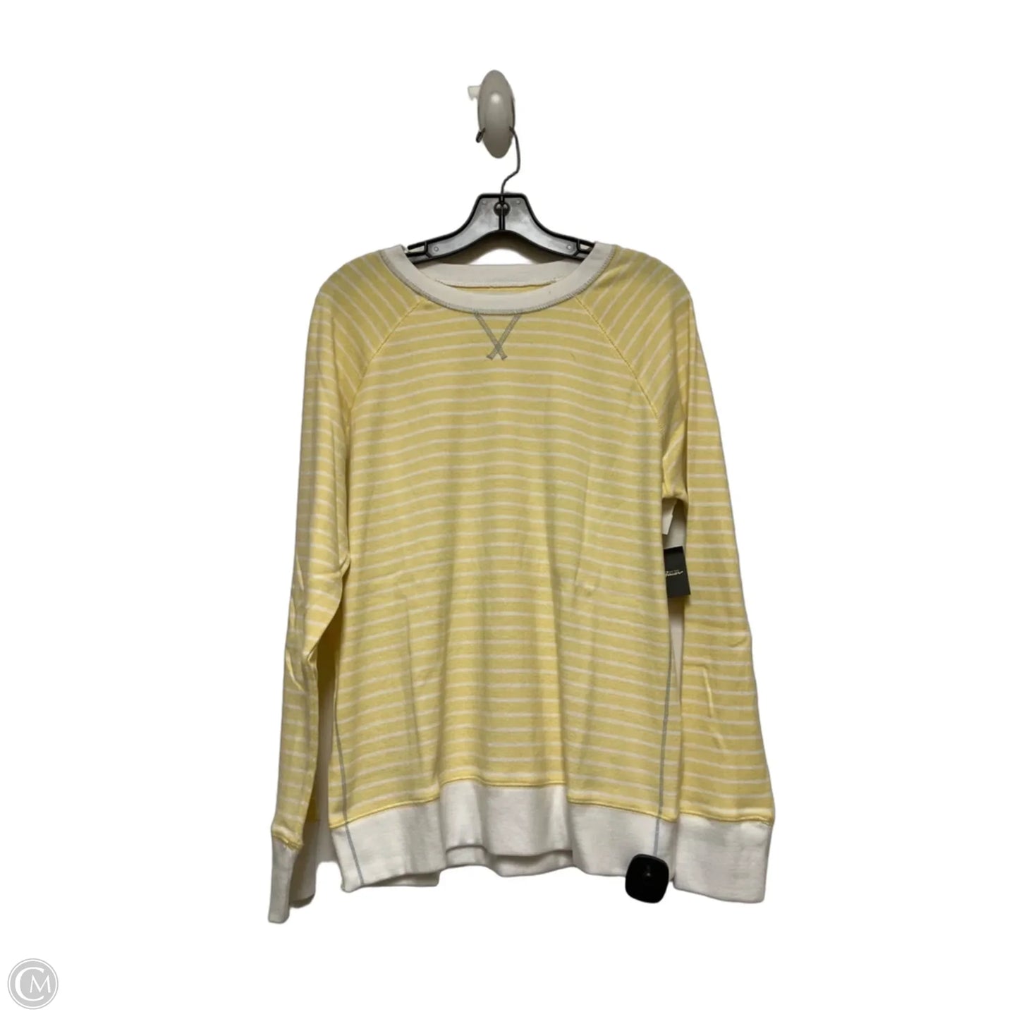 Top Long Sleeve By Eddie Bauer In Striped Pattern, Size: L