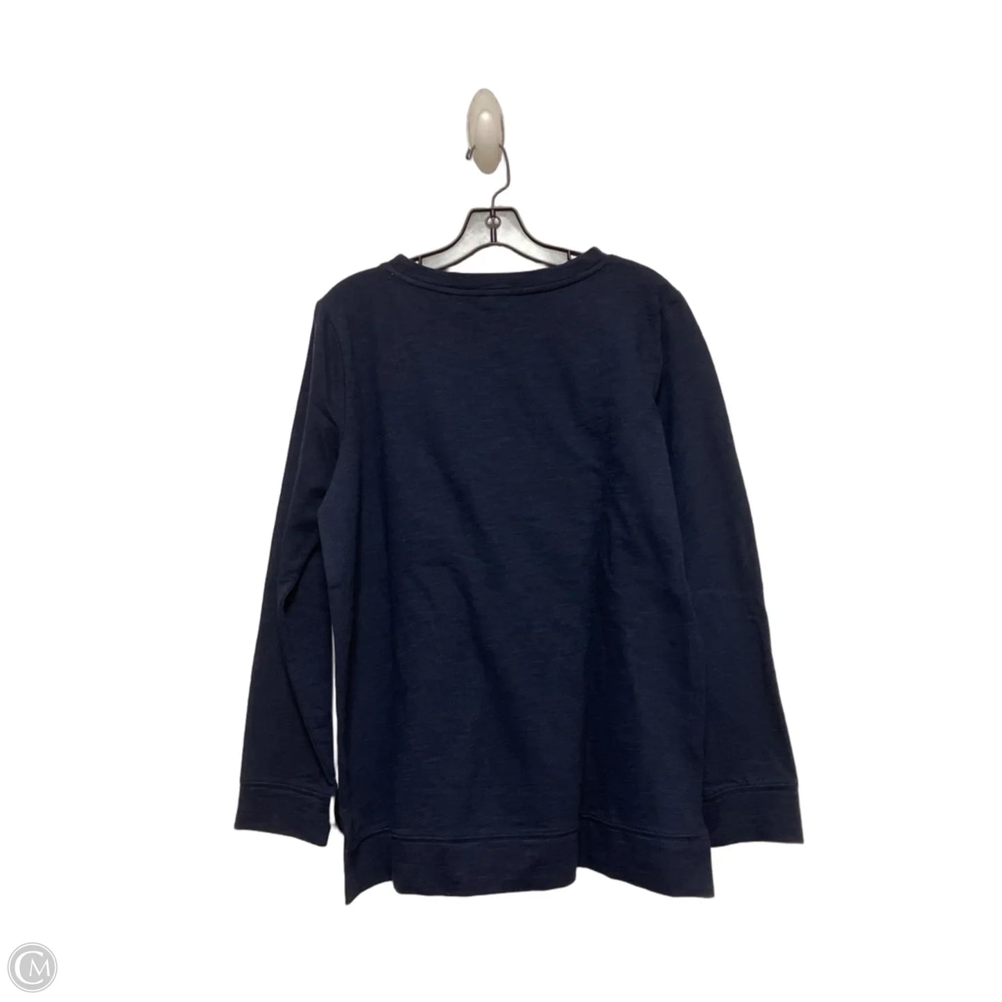 Top Long Sleeve By Talbots In Navy, Size: M