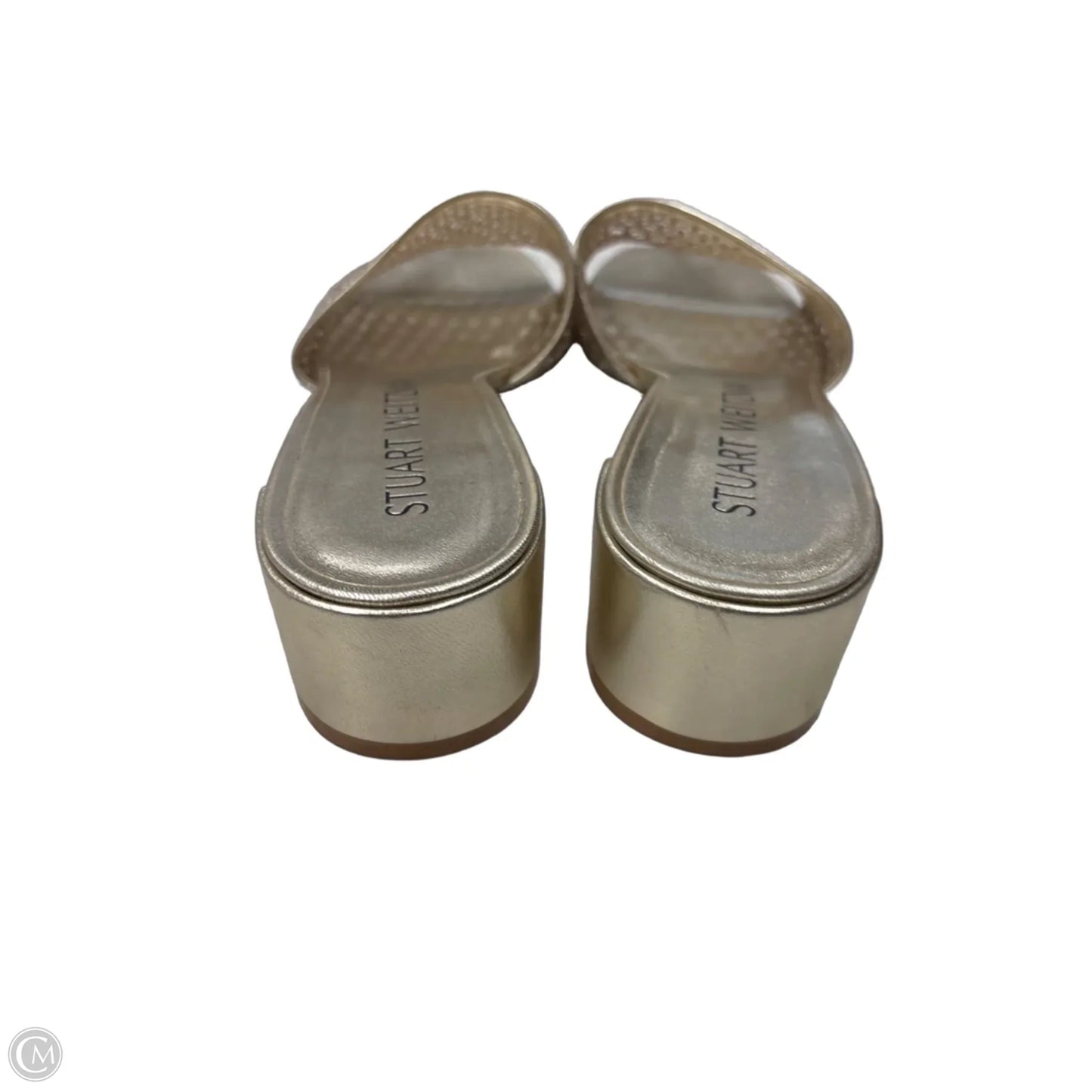 Sandals Designer By Stuart Weitzman In Gold, Size: 8