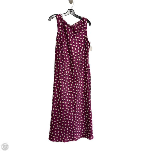 Dress Casual Midi By Talbots In Polkadot Pattern, Size: Xl