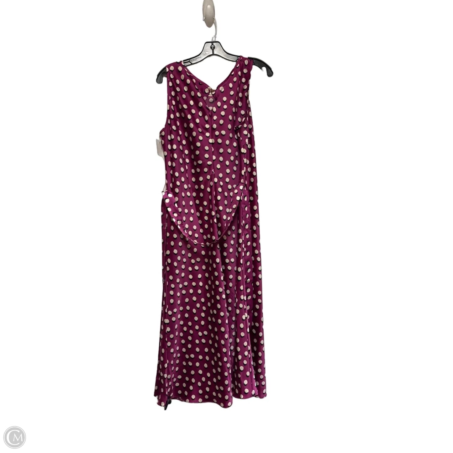Dress Casual Midi By Talbots In Polkadot Pattern, Size: Xl