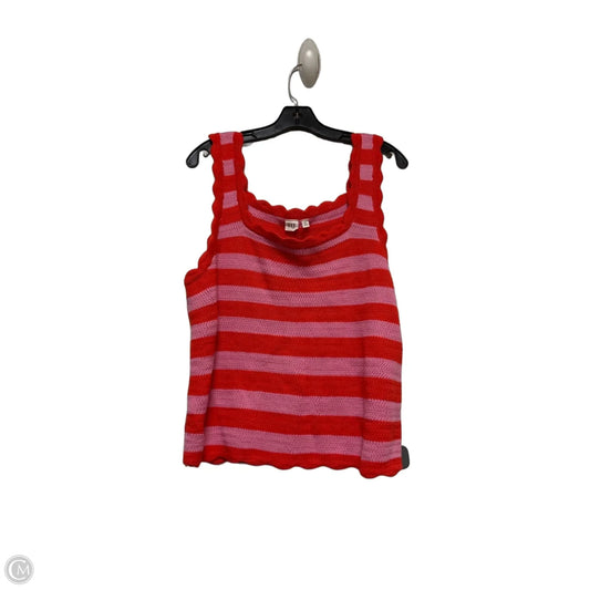 Top Sleeveless By Gap In Pink & Red, Size: Xl