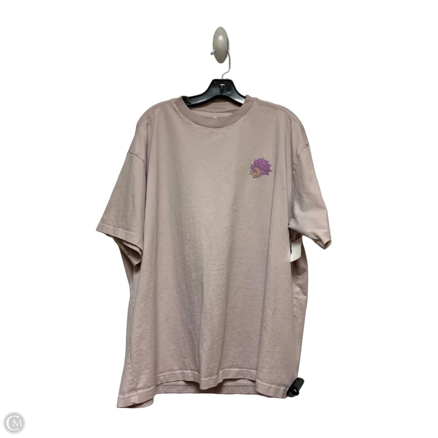 Top Short Sleeve Basic By Converse In Purple, Size: Xxl