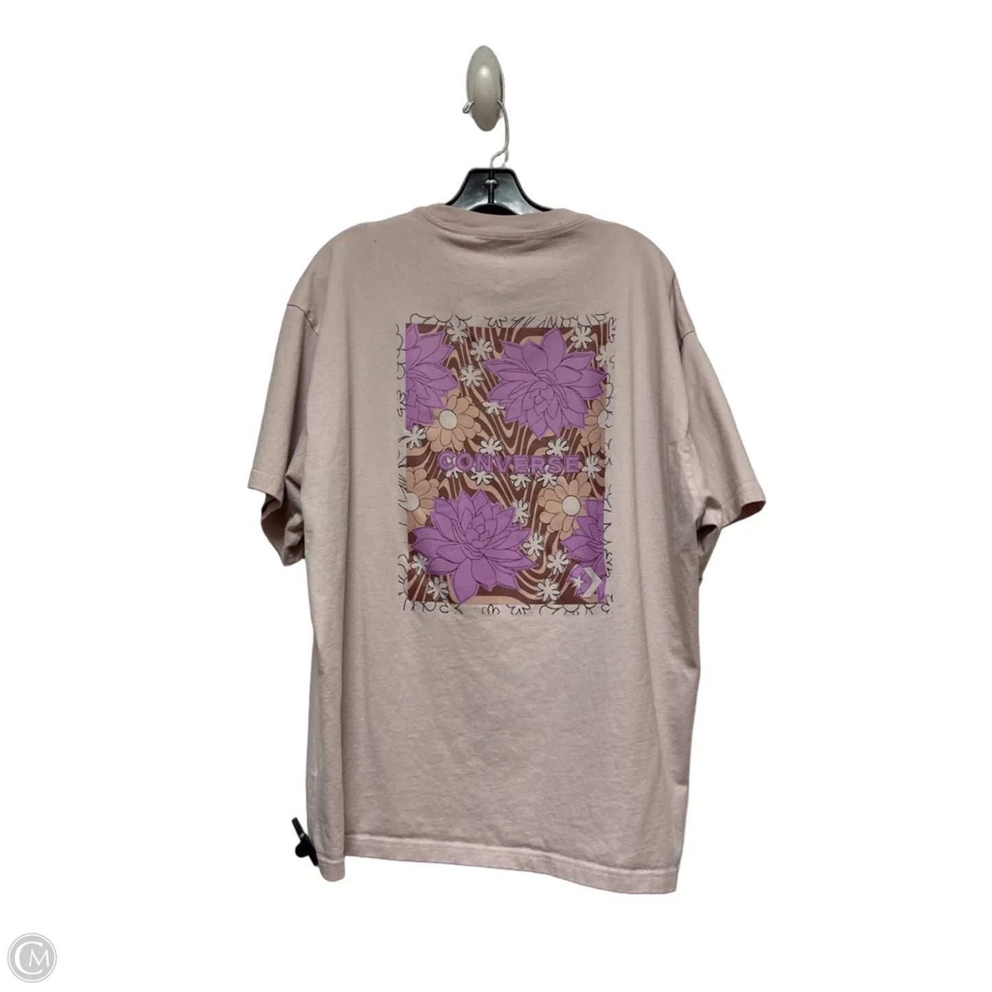 Top Short Sleeve Basic By Converse In Purple, Size: Xxl