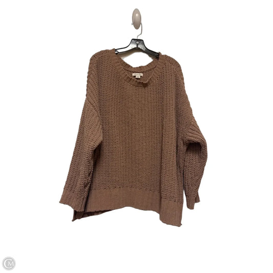 Sweater By American Eagle In Brown, Size: L