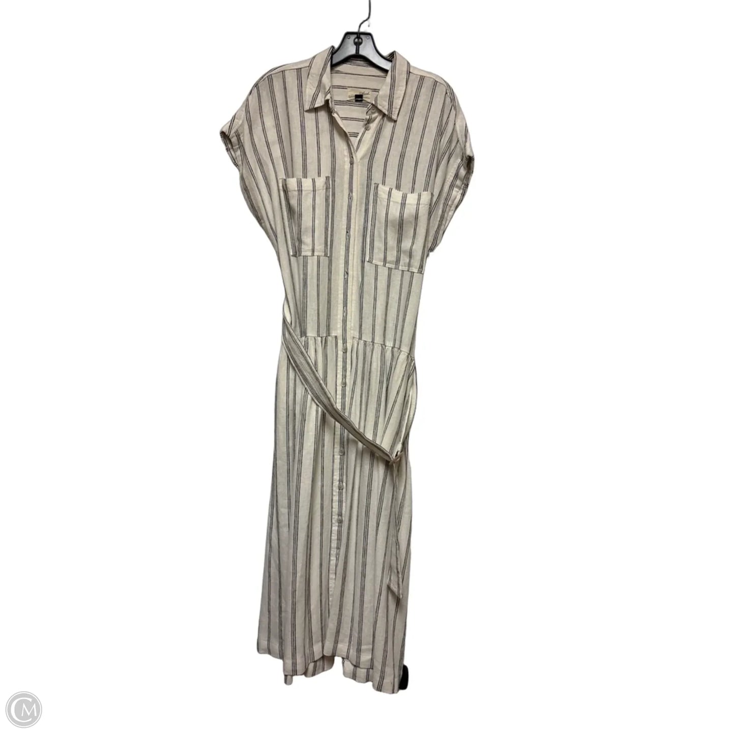 Dress Casual Midi By Universal Thread In Striped Pattern, Size: S