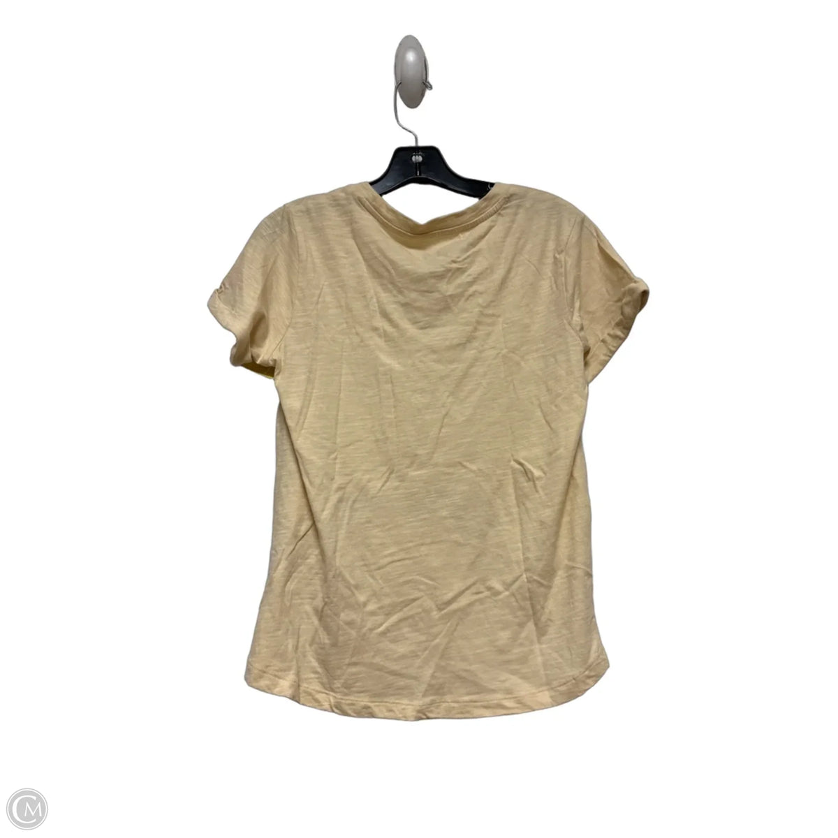 Top Short Sleeve Basic By Disney In Yellow, Size: S