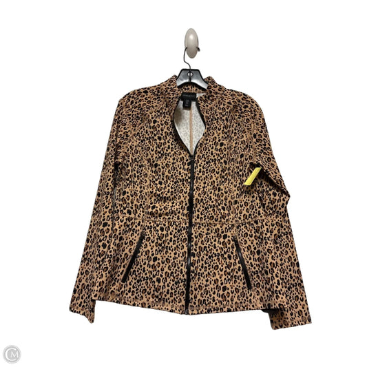 Athletic Jacket By Cynthia Rowley In Animal Print, Size: M