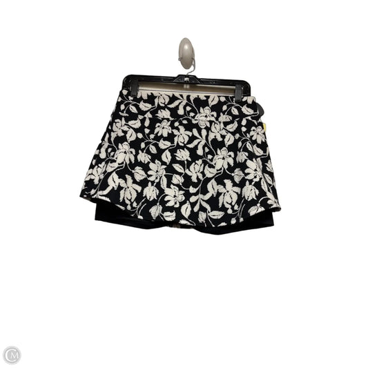 Athletic Skort By Cynthia Rowley In Black & White, Size: M