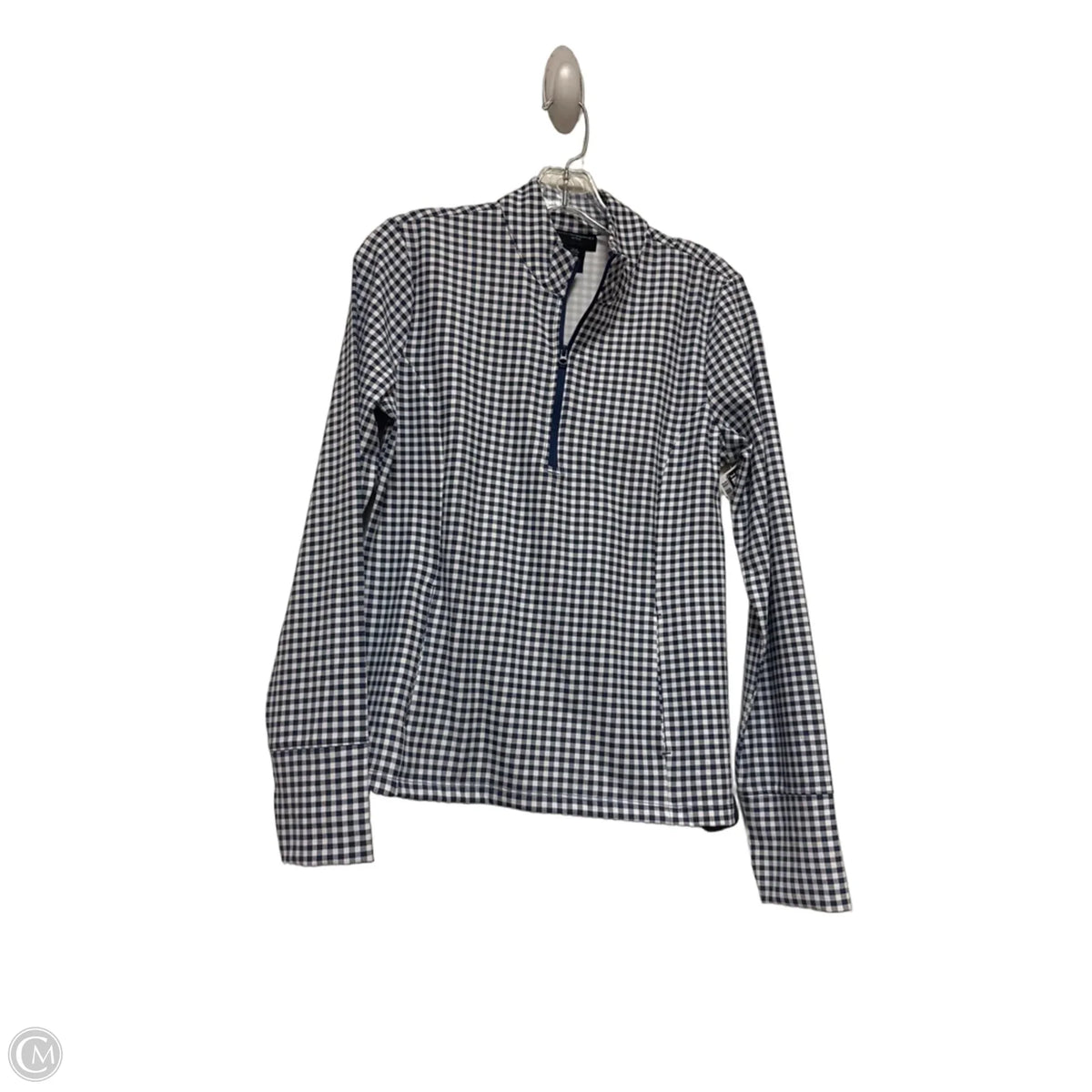 Athletic Jacket By Cynthia Rowley In Plaid Pattern, Size: M