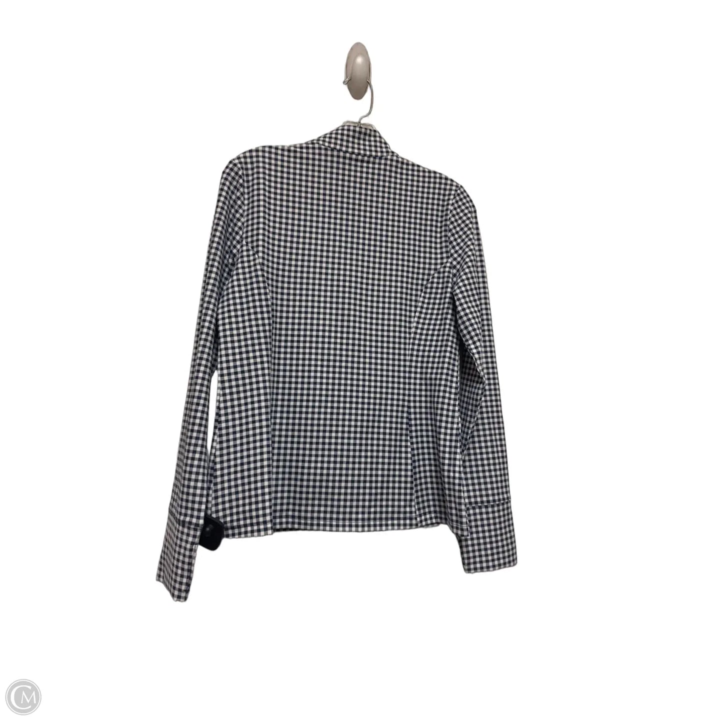 Athletic Jacket By Cynthia Rowley In Plaid Pattern, Size: M