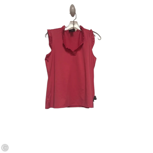 Top Sleeveless By Cynthia Rowley In Coral, Size: M