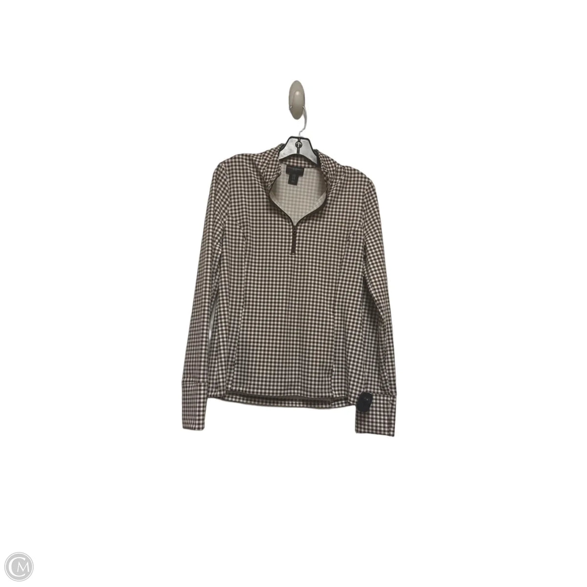 Athletic Jacket By Cynthia Rowley In Plaid Pattern, Size: M