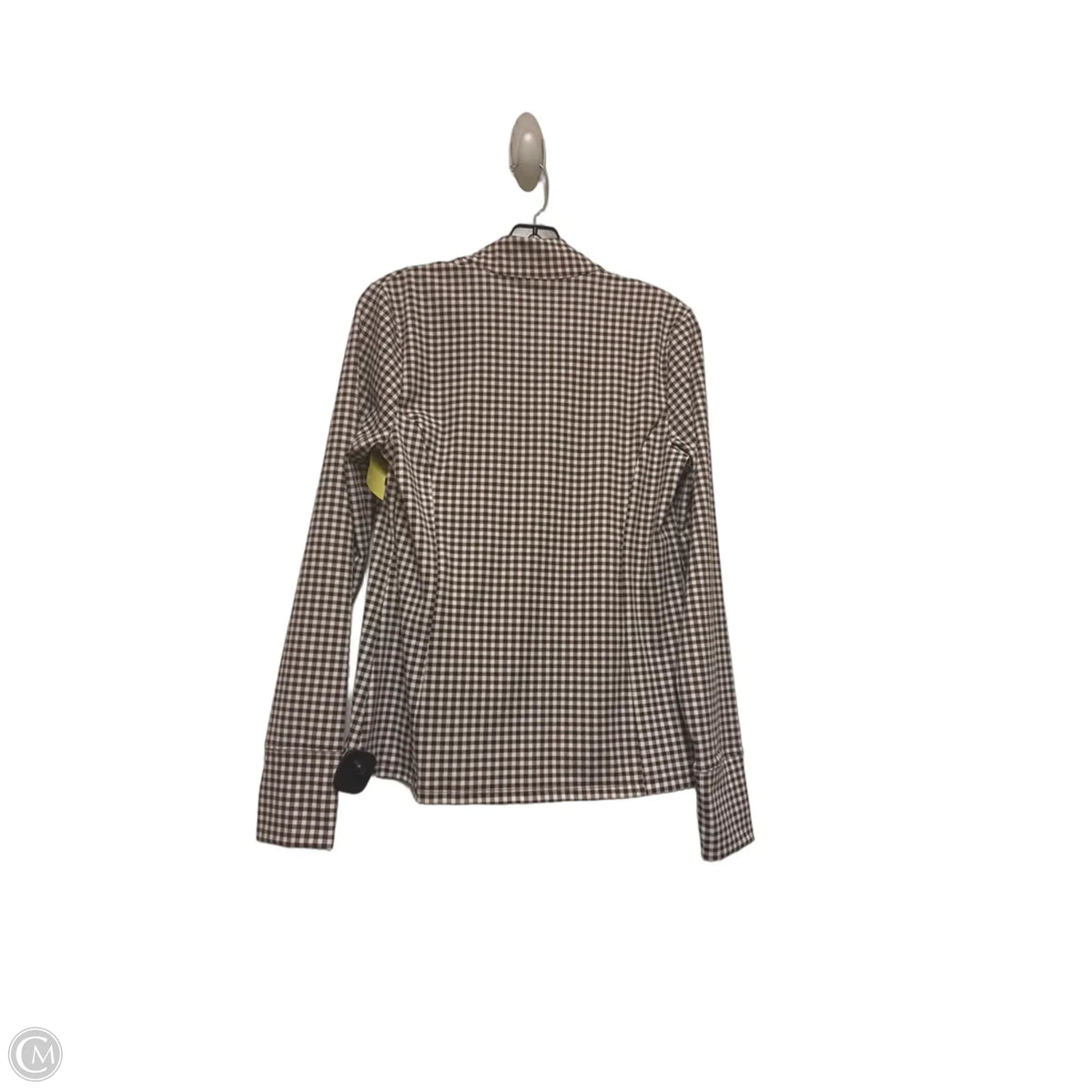 Athletic Jacket By Cynthia Rowley In Plaid Pattern, Size: M