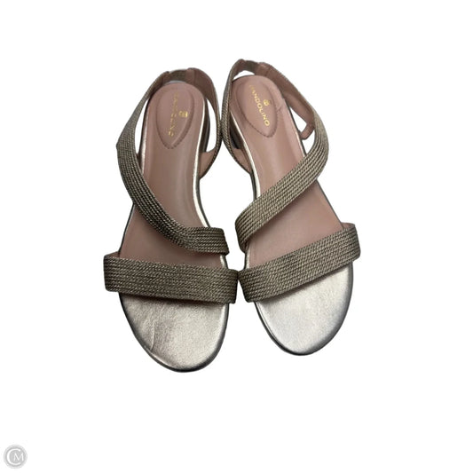 Sandals Flats By Bandolino In Gold, Size: 8.5