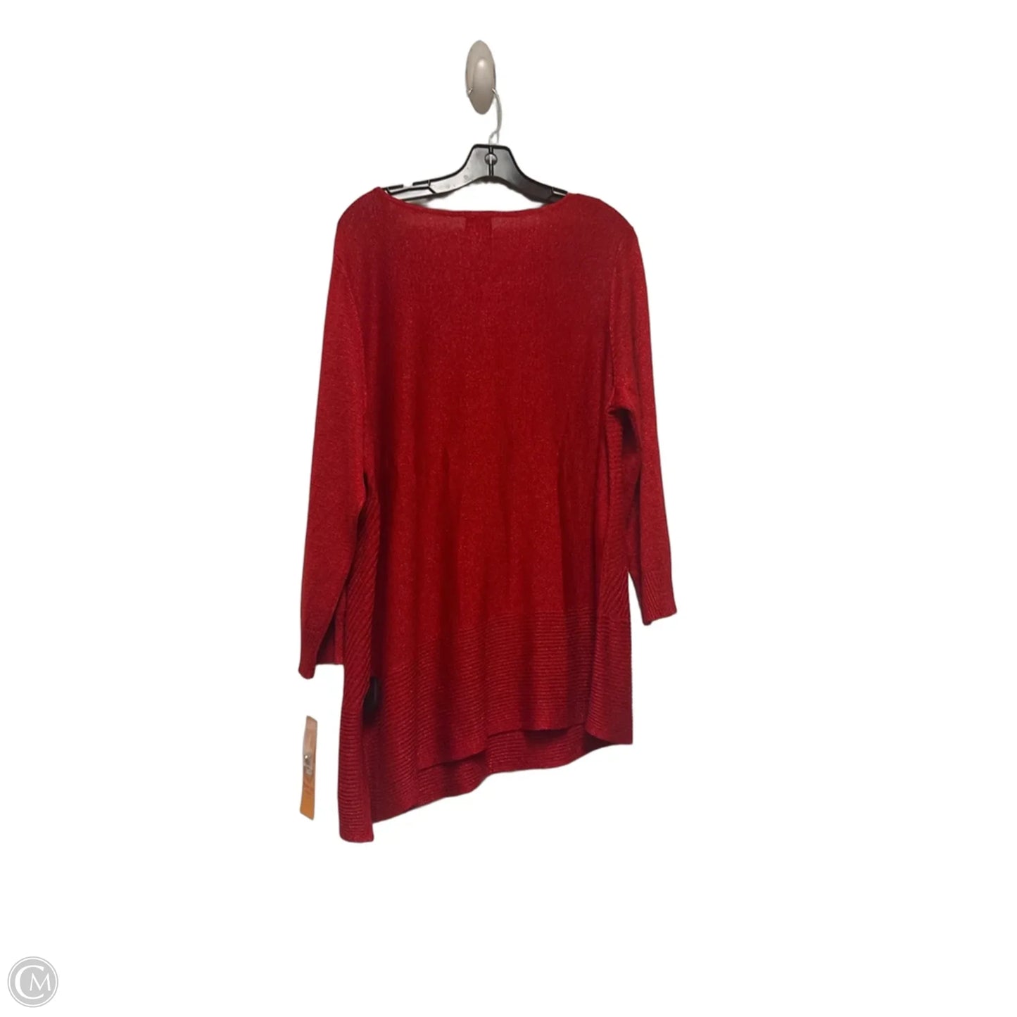 Top Long Sleeve By Ruby Rd In Red, Size: Xl