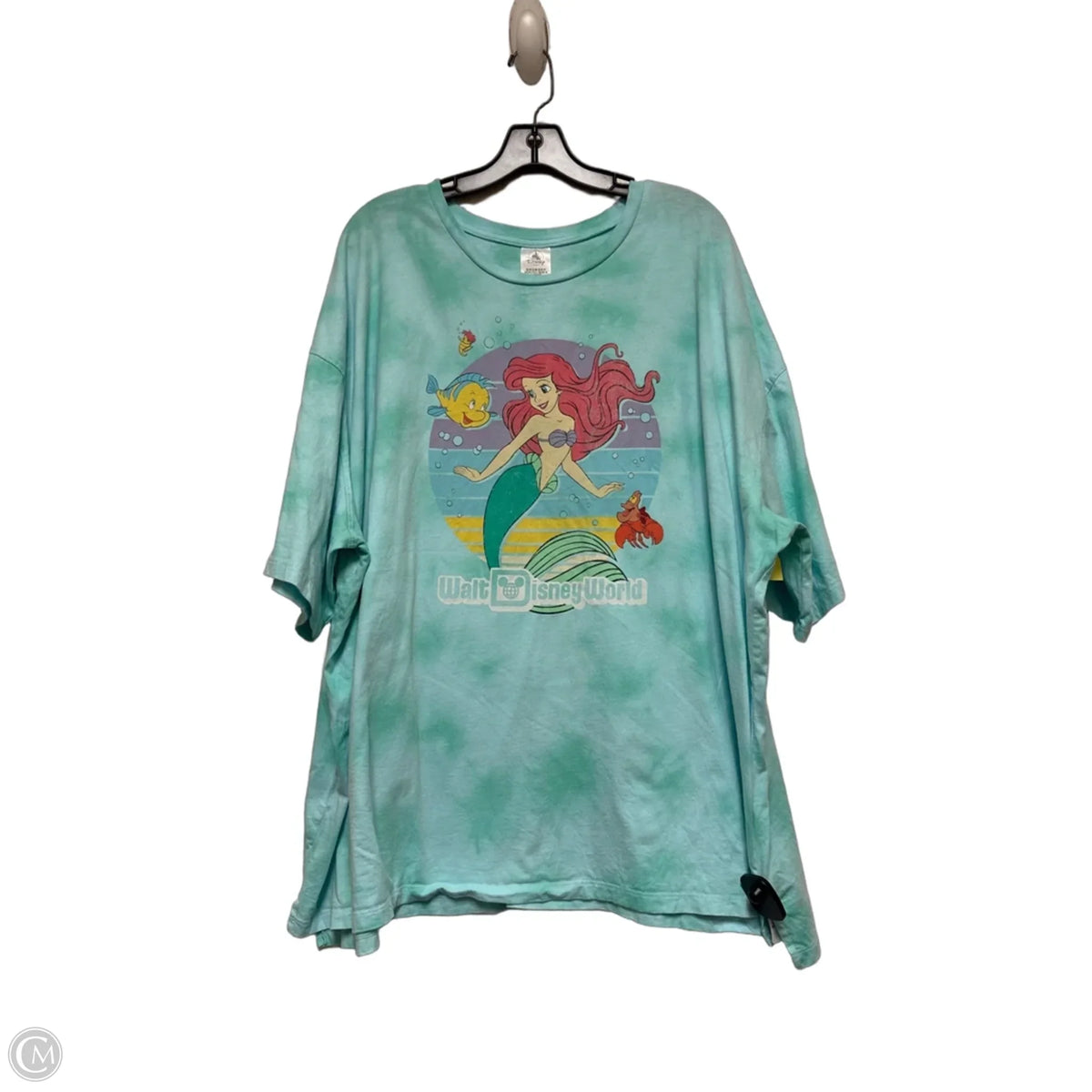 Top Short Sleeve Basic By Disney Store In Aqua, Size: 2x