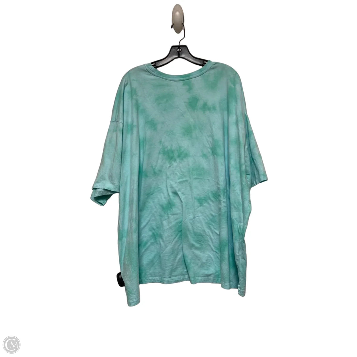 Top Short Sleeve Basic By Disney Store In Aqua, Size: 2x