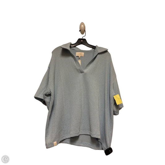 Top Short Sleeve By Simply Southern In Blue, Size: Xl