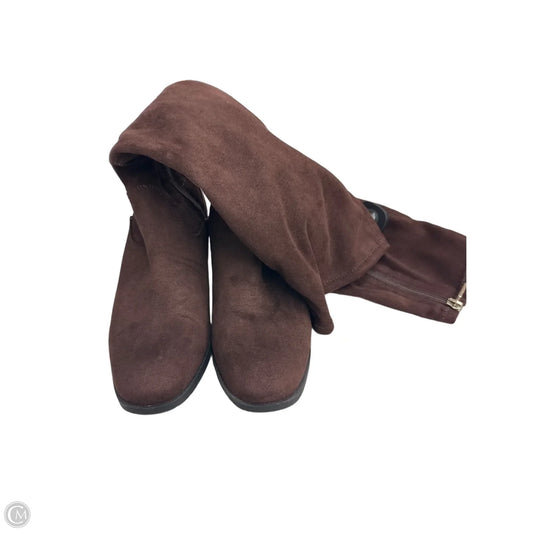 Boots Mid-calf Flats By Kenneth Cole Reaction In Brown, Size: 8