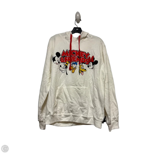 Top Long Sleeve By Disney In White, Size: Xl