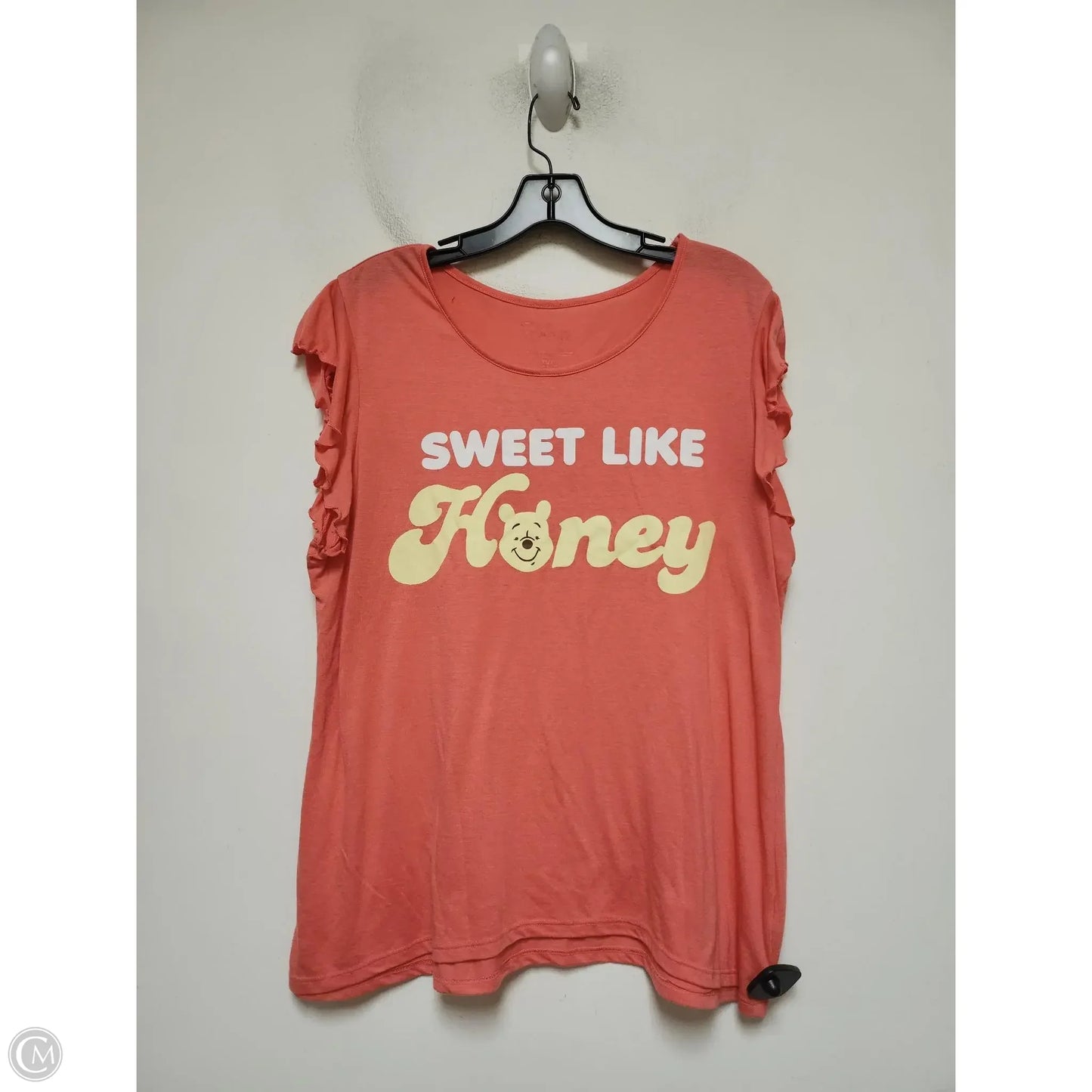 Top Sleeveless Basic By Disney Store In Coral, Size: Xl