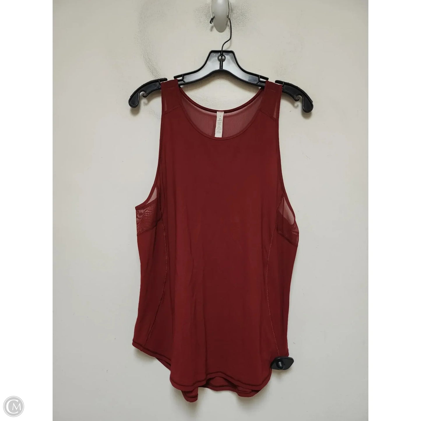 Athletic Tank Top By Lululemon In Red, Size: M